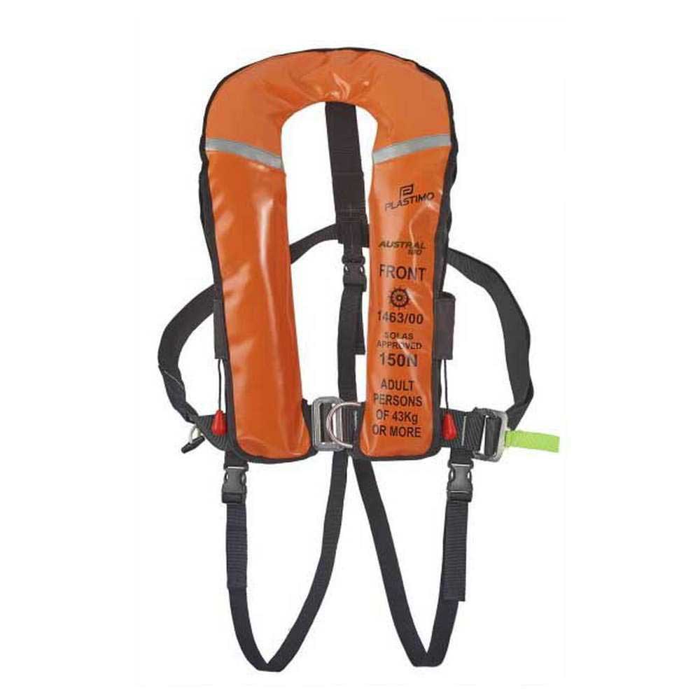 Plastimo Solas Austral 180 Hr Automatic Harness Inflatable Lifejacket Orange >43 kg von Plastimo