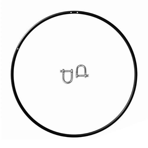 Play Juggling - Aerial Hoop fit für Luftakrobatik und Aerobic - Durchmesser 85 bis 110 cm - Befestigungsarten: Platte, Haken, Gurt, Balken, Decke - Geeignet für Aerobic, Lyra, Yoga, Akrobatik von Play Juggling