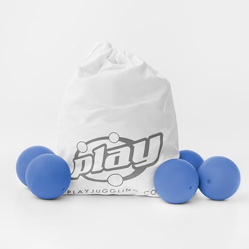 Play Juggling - Jonglierbälle QUINTETTO für Jonglage Modell MMX - Blau UV, 110 g, 62 mm von Play Juggling