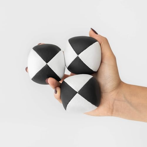 Play Juggling - Set mit 3 Jonglierbällen Play BEANBAGS - Schwarz, 115 g, 65 mm von Play Juggling