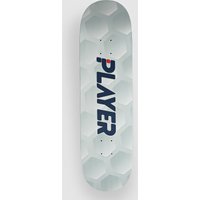 Player Augusta 8.5"X31.50" Skateboard Deck white von Player