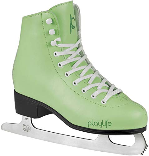 Playlife Eiskunstlauf Schlittschuhe Classic White | Knöchelpolster | Damen | Größe 42 Mint von Playlife