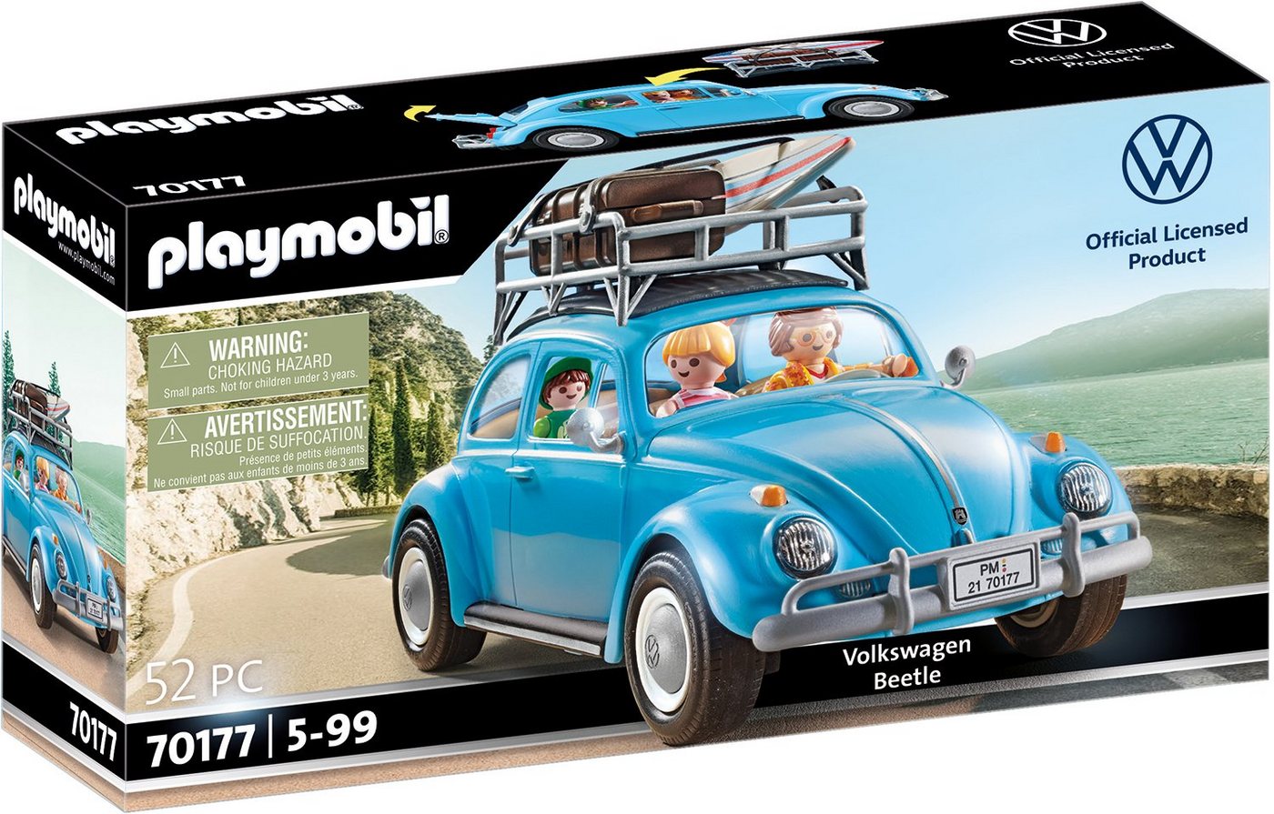 Playmobil® Konstruktions-Spielset Volkswagen Käfer (70177), (52 St), VW Lizenz von Playmobil®
