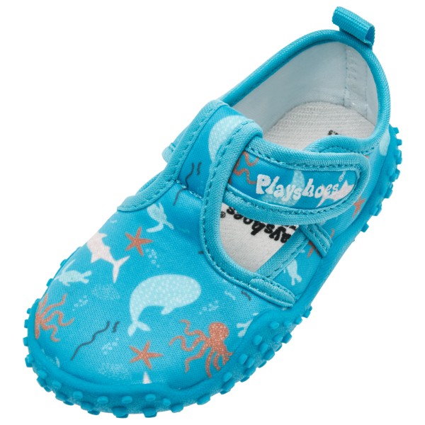 Playshoes - Kid's Aqua-Schuh Meerestiere - Wassersportschuhe Gr 18/19;20/21;22/23;24/25;26/27;28/29;30/31;32/33 blau/türkis von Playshoes
