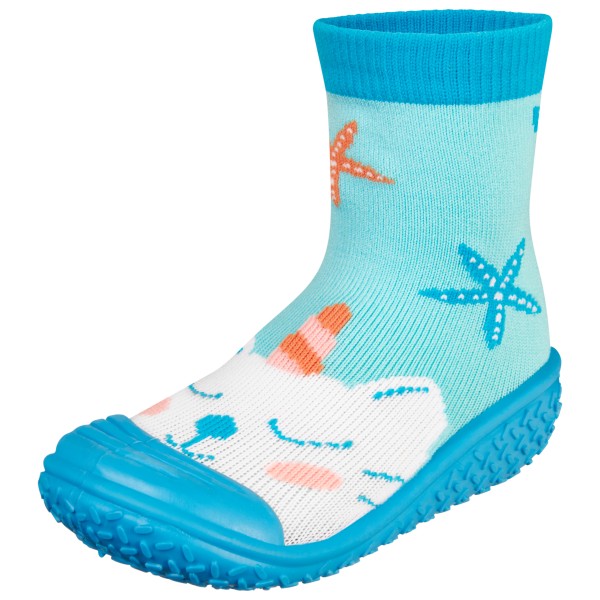 Playshoes - Kid's Aqua-Socke Einhornmeerkatze - Wassersportschuhe Gr 28/29 blau von Playshoes