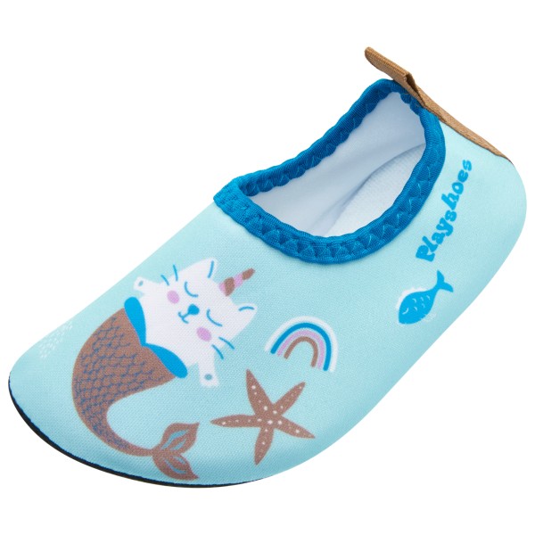 Playshoes - Kid's Barfuß-Schuh Einhornmeerkatze - Wassersportschuhe Gr 18/19;20/21;22/23;24/25;26/27;28/29;30/31 blau von Playshoes