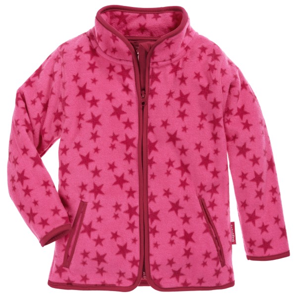 Playshoes - Kid's Fleece-Jacke Sterne - Fleecejacke Gr 80 rosa von Playshoes