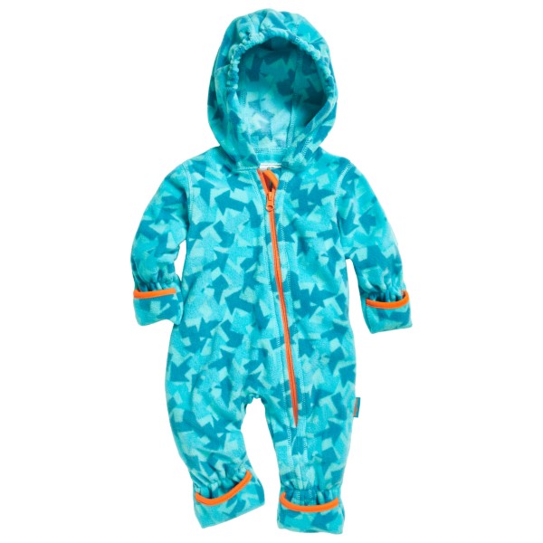 Playshoes - Kid's Fleece-Overall Pfeile Camouflage - Overall Gr 62;68;74;80;86;92 türkis von Playshoes