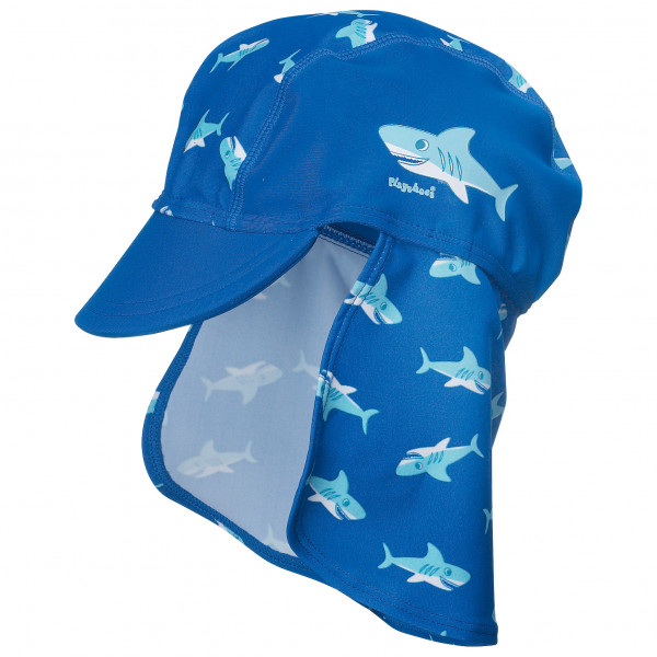 Playshoes - Kid's UV-Schutz Mütze Hai - Cap Gr 49 cm blau von Playshoes