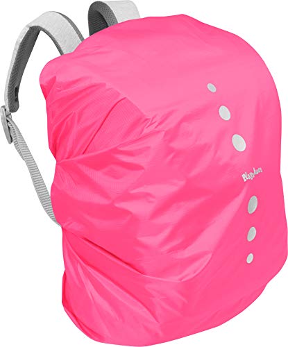 Playshoes Unisex Kinder Regenhülle für Rucksack Gepäck, M, Rosa 18 Pink von Playshoes