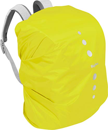 Playshoes Unisex Kinder Regenhülle für Rucksack Gepäck, L, Neongelb von Playshoes