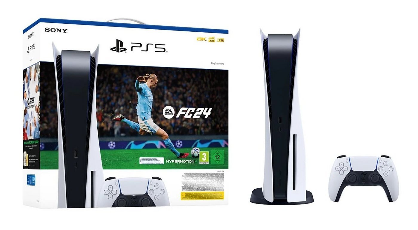 Playstation Playstation 5 Konsole Disk Laufwerk + FC 24 (FIFA 24) Gutschein (inkl. FIFA 24 Gutschein Code) von Playstation