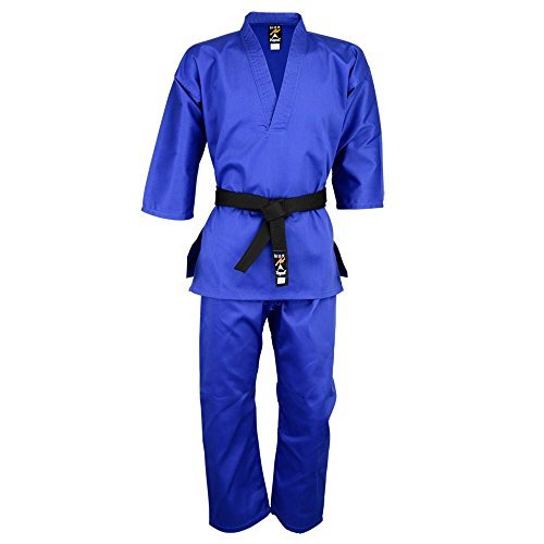 Playwell Taekwondo Kinder V-Ausschnitt Überziehen Uniform - 2/150 cm von Playwell