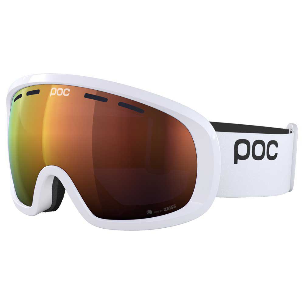 Poc Fovea Race Ski Goggles Weiß Partly Sunny Orange/CAT2 von Poc