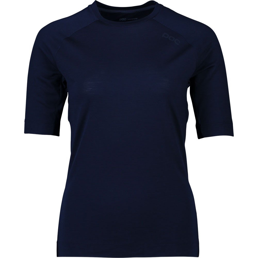 Poc Lighmerino Short Sleeve T-shirt Blau M Frau von Poc