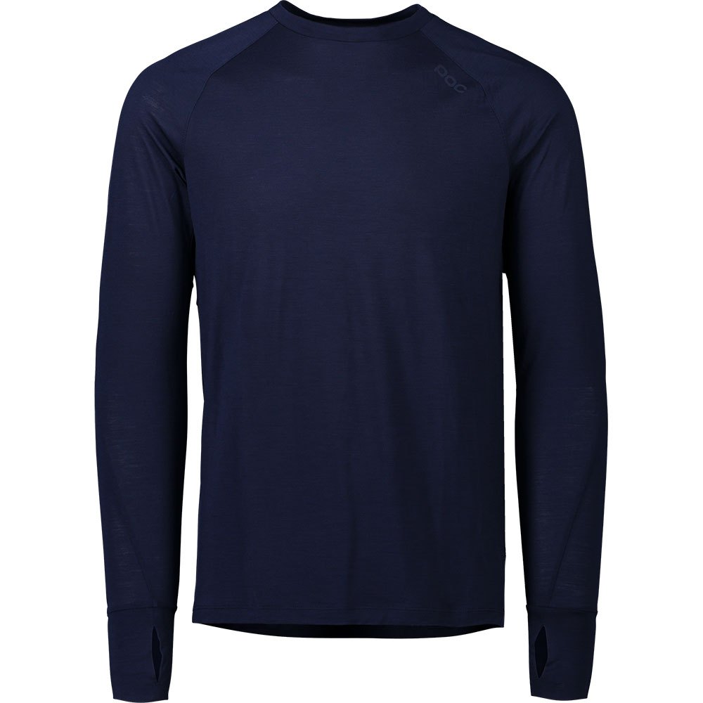 Poc Lighmerino Long Sleeve T-shirt Blau XS Mann von Poc