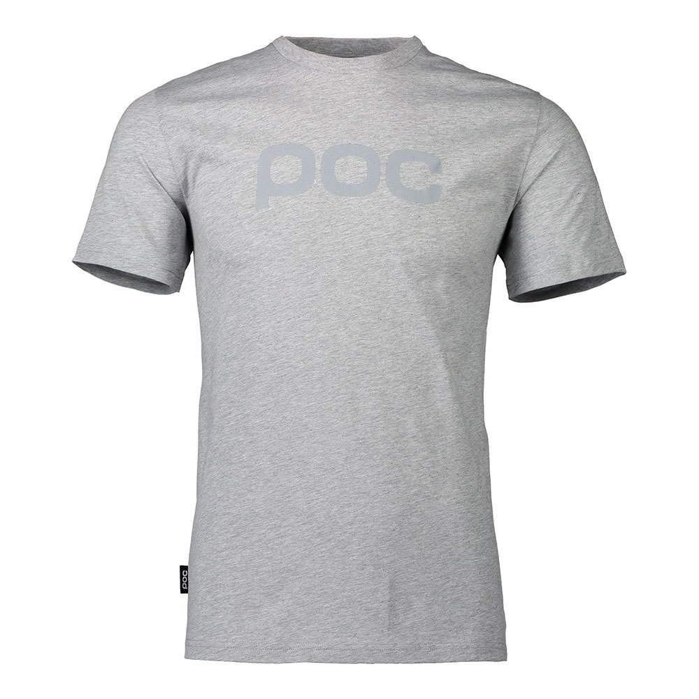 Poc Logo Short Sleeve T-shirt Grau XS Mann von Poc