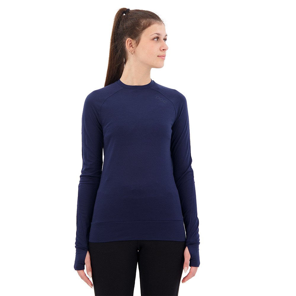 Poc Merino Long Sleeve T-shirt Blau L Frau von Poc