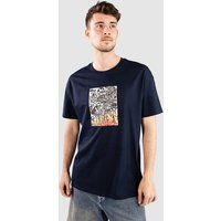 Poetic Collective Burning Skull T-Shirt navy von Poetic Collective