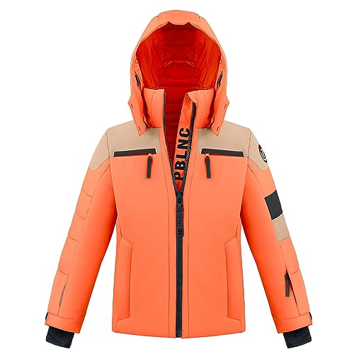 Poivre Blanc - Skijacke 0900 Multico Mandari für Jungen – Größe 16 Jahre – Orange von Poivre Blanc
