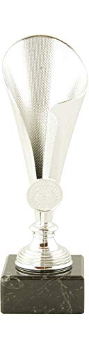 Mini Pokal Award Alabama inkl. hochwertigen Alu-Gravurschild mit Wunschtext (Silber, 21 cm) von Pokalmatador GmbH