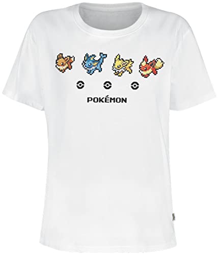 DIFUZED Camiseta Mujer Pixel Eeveelutions Pokemon von Difuzed