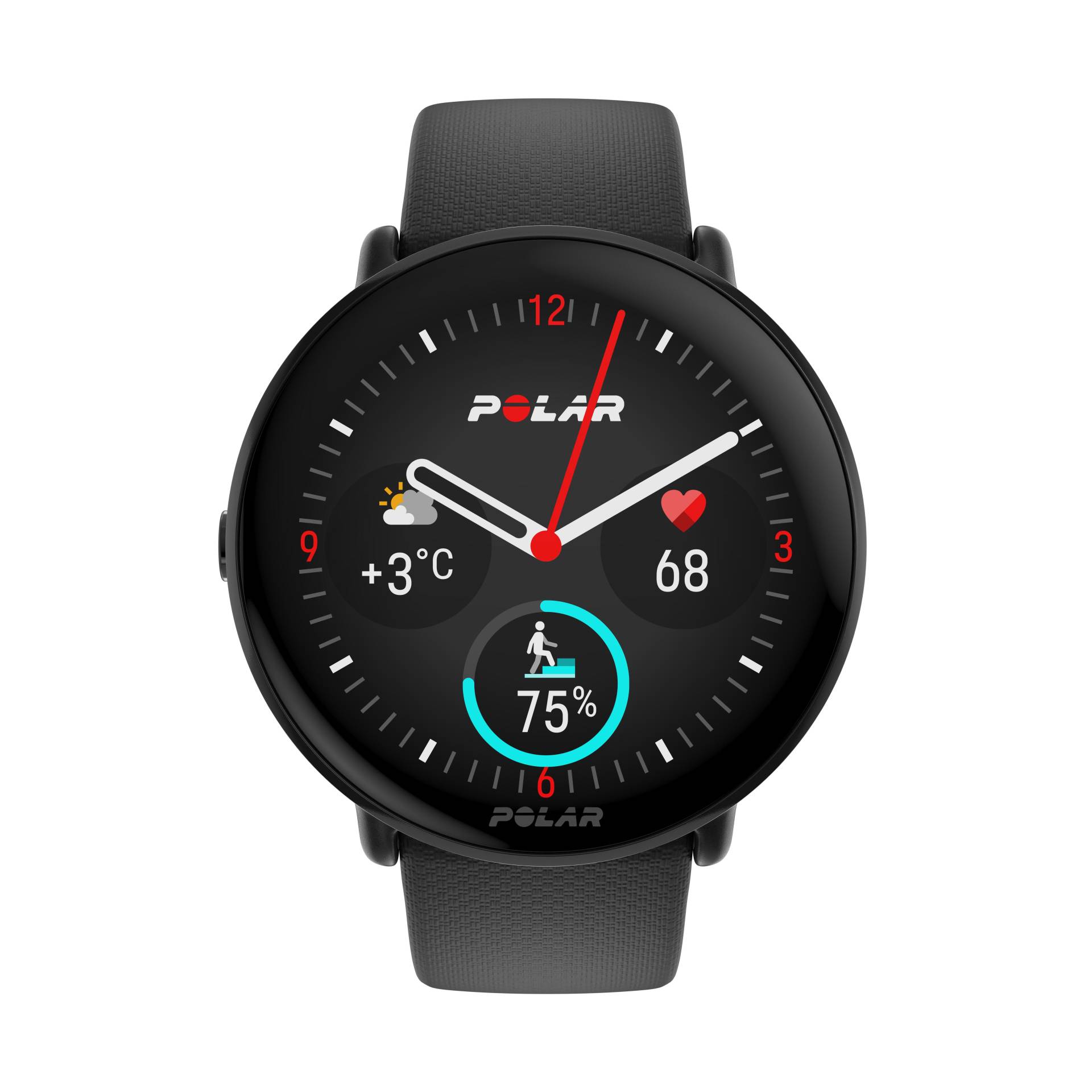 Fitness Smartwatch exklusiv DECATHLON Gesundheit - Polar Ignite 3 schwarz/grau von Polar