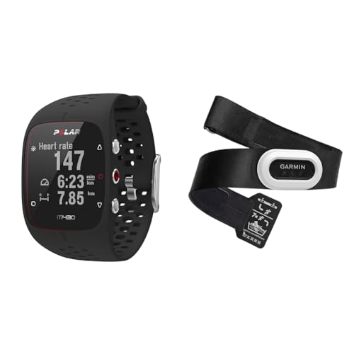 Polar M430 – Exklusiv bei Amazon – GPS-Sportuhr zum Laufen – Herzfrequenz-Tracker am Handgelenk & Garmin HRM- Brustgurt, Aufzeichnung von Herzfrequenzwerten, ANT+ und BLE von Polar