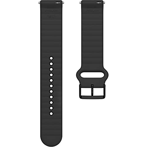 Polar Unisex-Erwachsene 20 mm Armband (kompatibel mit Unite, Ignite und Pacer Serie), Schwarz, S-L, 20mm von Polar
