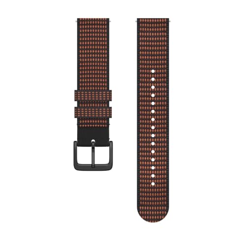 Polar Unisex-Erwachsene 20 mm Armband (kompatibel mit Unite, Ignite und Pacer Serie), Schwarz-Kupfer, M, 20mm von Polar