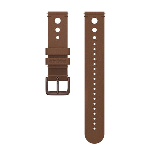 Polar Unisex-Erwachsene 20 mm Armband (kompatibel mit Unite, Ignite und Pacer Serie), braun, M/L, 20mm von Polar