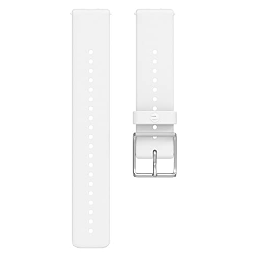 Polar Silikon-Armband 20mm Weiß M/L von Polar