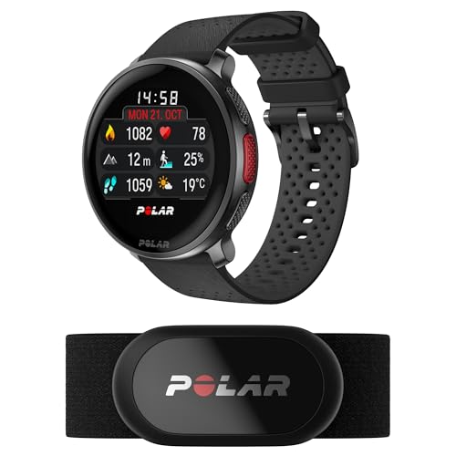 Polar Vantage V3 mit Herzfrequenzsensor H10, Sportuhr mit GPS, Herzfrequenz-Messgerät und Längere Akkulaufzeit, Sportuhr mit Smartwatch-Funktionen für Männer und Frauen, Offline-Karten, Laufuhr von Polar