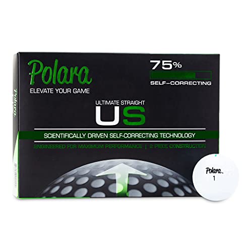 Polara Ultimate Straight selbstkorrigierende 2 Stück Golfbälle (1 Dutzend) von Polara Golf