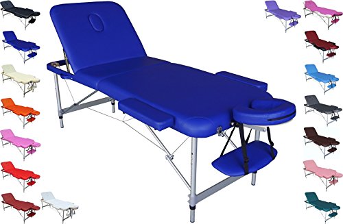 Polironeshop Europa Massageliege massagebank Aluminium tattooliege (Blau) von Polironeshop