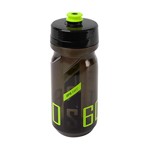 POLISPORT 8645300204 - Fahrradflasche des Modells S600 mit einem Fassungsvermögen von 600 ml. BPA-freie Trinkflasche für Radfahrer in schwarz transparente von Polisport