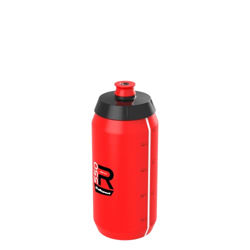 POLISPORT 8645600006 - Fahrradflasche des Modells R Collection R550 mit einem Fassungsvermögen von 550 ml. BPA-freie Trinkflasche für Radfahrer in rot von Polisport
