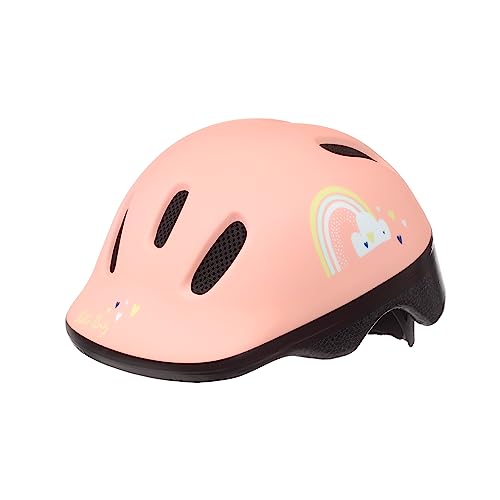 Polisport Unisex-Baby Helmet-Happy Rainbow-(XXS = 44/48) Helm, Rosa von Polisport