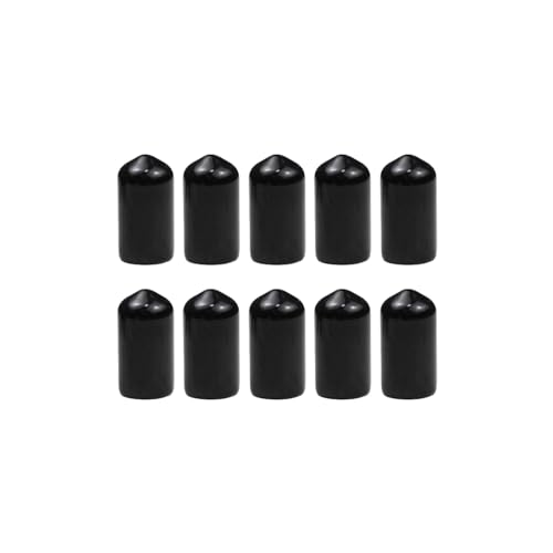 PolyMath Snooker Tip Cover Queue Protector, 10pcs Pool Queue Tip Gummiabdeckung Billard Queue Stick Schutz für Snooker Queue Spitze Pool Billard Zubehör von PolyMath