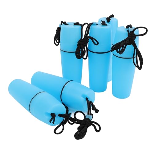 Pongnas Boot Schwimmende Flasche, Hakenseil Tragbare Kajakflasche ABS 6PCS Zum Tauchen (Blue) von Pongnas