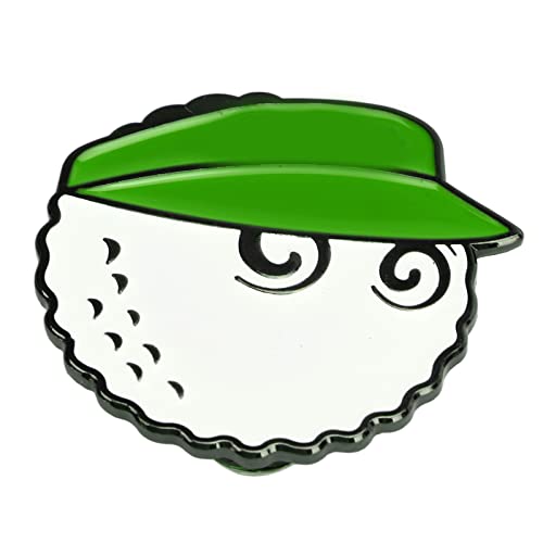 Pongnas Golfball-Hut-Clip-Marker, Helles Muster, Abnehmbarer Golf-Cap-Clip-Marker für den Platz für Frauen (Green) von Pongnas