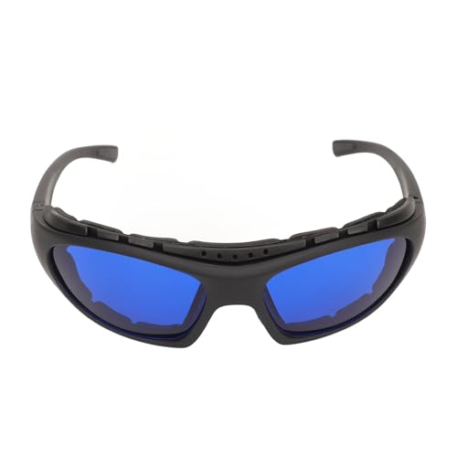 Pongnas Golfball-Positionierungsbrille, Klare Weitsicht-Golfball-Finderbrille für Spiele (Schwarzer Rahmen, blaue Linse) von Pongnas