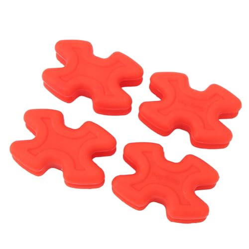 Pongnas Gummi-Bogengliedmaßen-Dämpfer, 4 Stück, Flexibler, Langlebiger Bogenglied-Stabilisator für Compoundbogen (Rot) von Pongnas