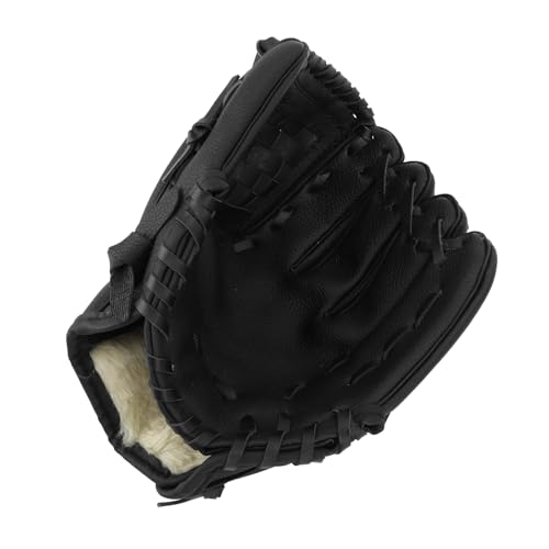 Softball-Outfield-Handschuh, Baseball-Handschuh, Verbesserter Griff, Ergonomisches Design, Weichheit für das Training (Black) von Pongnas