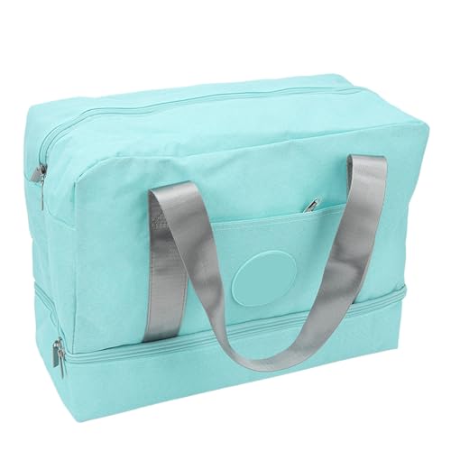 Trocken- und Nasse Separate Sporttasche, Versteckter Schuhschrank-Badeanzug-Tasche für Outdoor-Sportarten (Blauer See) von Pongnas