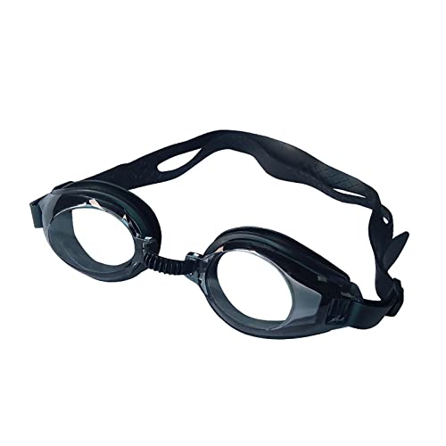 Schwimmbrille Kein Auslaufen Antibeschlag Poolbrille Schwimmbrille Für Erwachsene Männer Frauen Jugend 180° Schwimmhalsring Für Babyschwimmen (Black, One Size) von Poo4kark