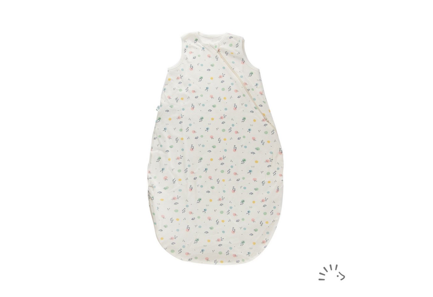 Popolini Babyschlafsack Sommer Schlafsack Feinripp Baby Kleinkind, GOTS (1 tlg), extra langer Zwei-Wege-Zip, ideal für die warme Jahreszeit von Popolini