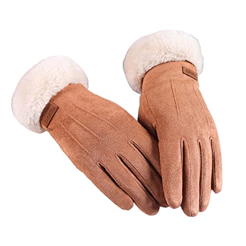 Porceosy Reithandschuhe für Damen, einfarbig, winddicht, Herbst, Winter, leicht, kalthaltige Handschuhe für Urlaub, Damenhandschuhe von Porceosy