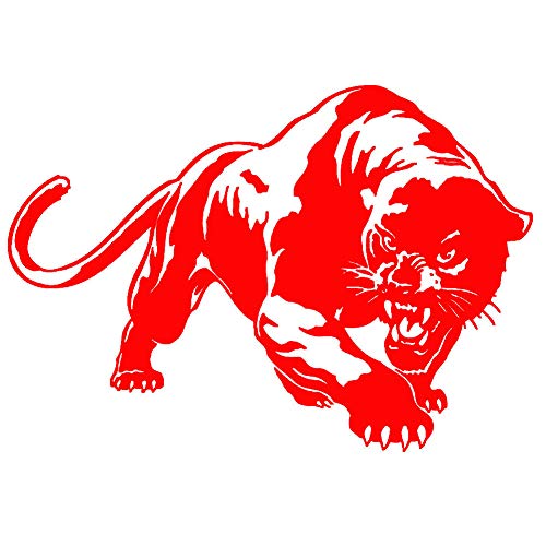 Auto Aufkleber, Panther Jagd Auto Fahrzeug Karosserie Fenster Reflektierende Abziehbilder Aufkleber Dekoration rot von Porfeet