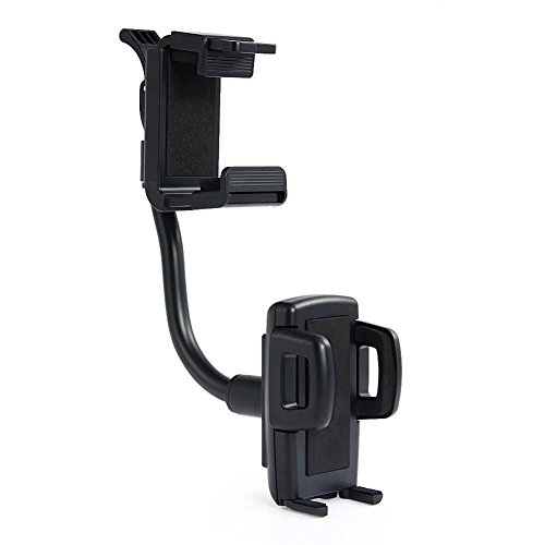 Porfeet Auto Rückspiegelhalterung, Universal Auto Rückspiegelhalter Standclip Kompatibel Mit Smartphone PDA MP3 Schwarz von Porfeet